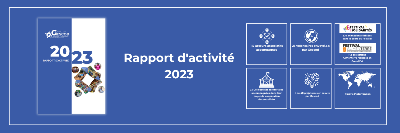Le rapport d’activité 2023Le bilan d’activité 2023 de Gescod est disponible !